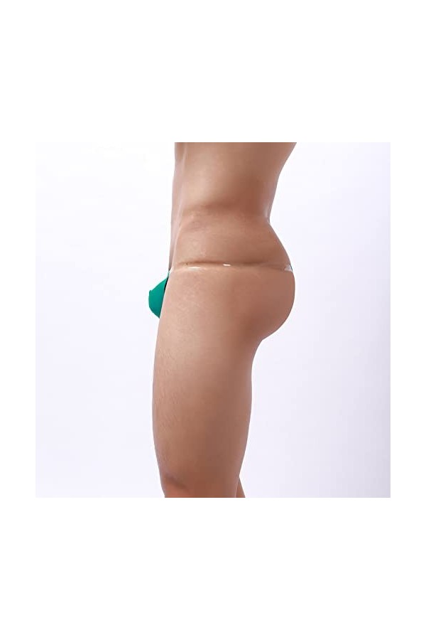 Générique Boxer Homme Maillot de Bain Sexy Briefs Thong Culottes pour Hommes Glace Soie Mince Taille Basse String sous-Vêteme