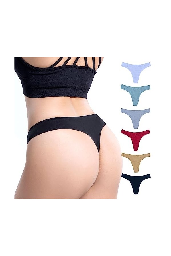 String Pantalons et T-Back Tangas Dames en Sexy Slip Coquine Crochet Dentelle Culotte Taille Haute Blanc sous-Vêtements en Co