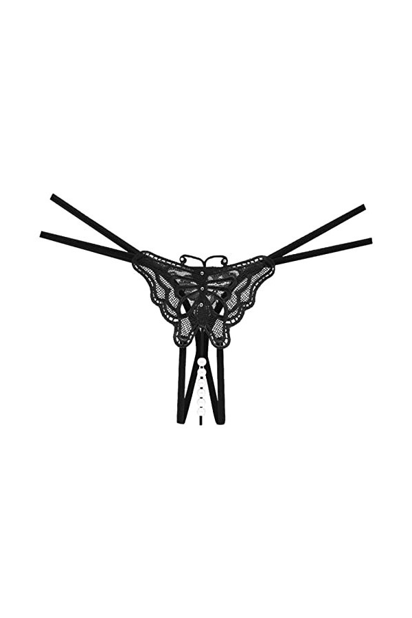 String Tangas de Femme Hot Slip Coquine Crochet Dentelle Culotte Creux Out Floral Lingerie Coton Thongs