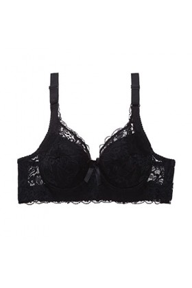 Femme 2023/2024 Femmes Sexy Dentelle rassemblée Soutien-Gorge Sangles réglables Coupe du Sein sous-vêtements Legging Enfant F