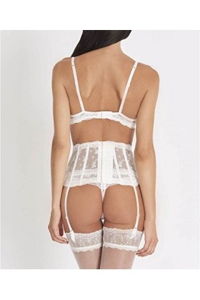 Aubade Garter Belt pour Femme - Belle DIspahan - Perle XL