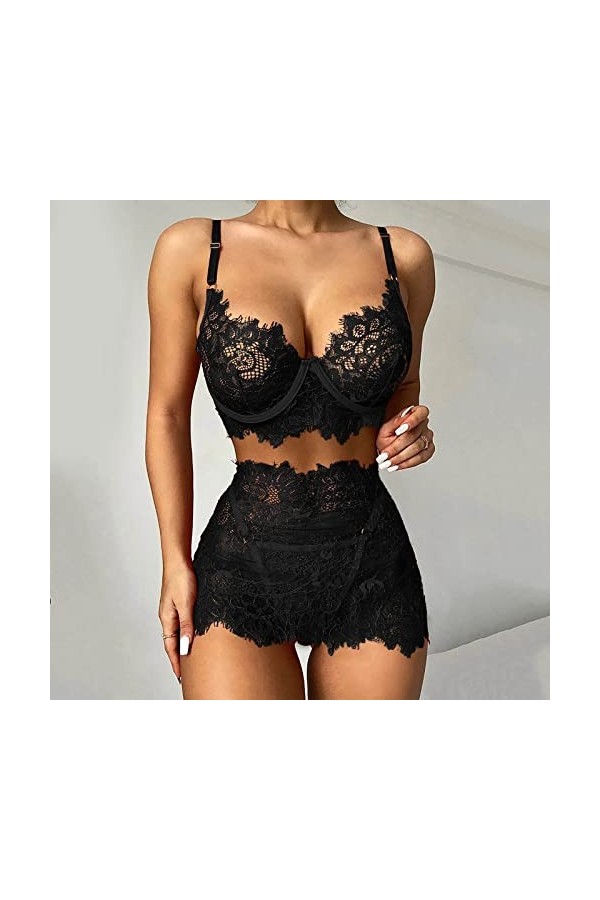 Lingerie Sexy Femme Sexy Hot Mini Robe Sensuelle Grande Taille sous Vêtements Erotisme Chemise Push Up Nuisette Sissy Érotiqu