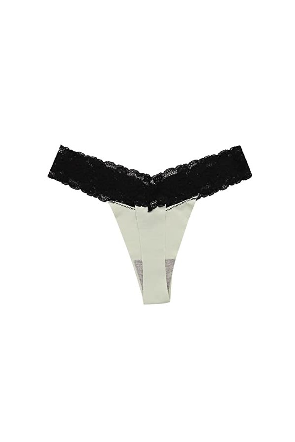 KEIZHUONIQIU Strings Tangas Femme Ouvert Slips Respirants en Dentelle pour Femmculottes Creux Out Blanc Lingerie de Sport Tho