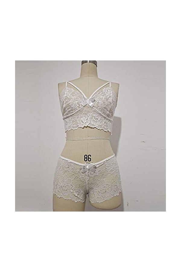 Lingerie sexy pour femme - Ensemble de lingerie push up - Costume cosplay - Dentelle rouge - Sous-vêtements érotiques - Nuise