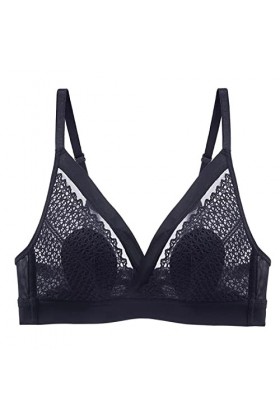 Lingerie Sexy pour Femme Femmes été Ultra Mince Bourgeon Soutien-Gorge sous-vêtements Pas danneau en Acier français Sexy Dos