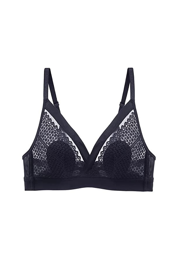 Lingerie Sexy pour Femme Femmes été Ultra Mince Bourgeon Soutien-Gorge sous-vêtements Pas danneau en Acier français Sexy Dos
