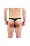 Hase Sous-vêtements sexy pour homme Confort-Sweat-Absorbant Bikini Ice Silk Cool Thong Boxer de Noël, Noir , M