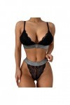 Pyjama Femme Sexy Chic Soutien-Gorge en Dentelle Creuse à Bretelles Sexy pour Femmes sous-vêtements Amusants Nuisette Sexy Fe