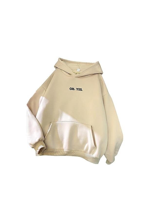 Y2K Veste en tricot pour femme avec fermeture éclair et fermeture éclair Style décontracté Hip Hop Streetwear, beige, M