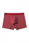 Culotte à rayures pour homme - Boxer sexy - Rouge - Grand - Respirant, rouge, XXXXXL