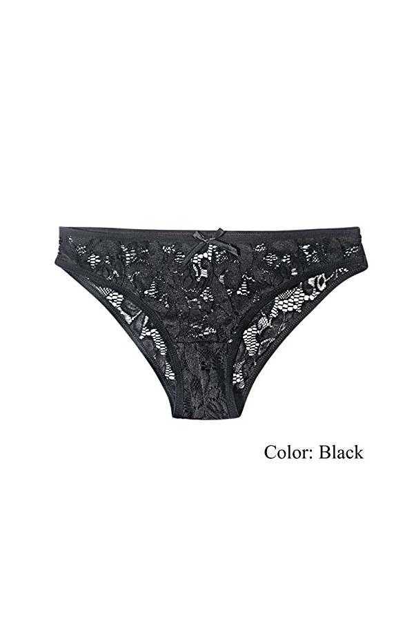 Générique Culotte Taille Haute Femme Strings Dentelle Taille Basse Sensuelle Culotte Sexy Chic Slip Tanga Nuisettes Transpare