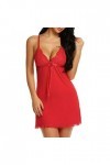 Nuisette Sexy Femme Rouge Lingerie Femme Tenue Sexy Nuisette Sexy sous Vetements Feminins Sexy Comfortable Nuisette Femme Sex