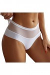 Générique Femmes Maille Arc brodé Dentelle Transparent String Sexy sous-vêtements Dos Pansement évider Culotte String Sexe Sl