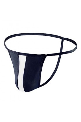 Strings pour Hommes Sexy Low Rise G String Briefs Bulge Pouch Underwear sous-vêtements Fourrure Hommes