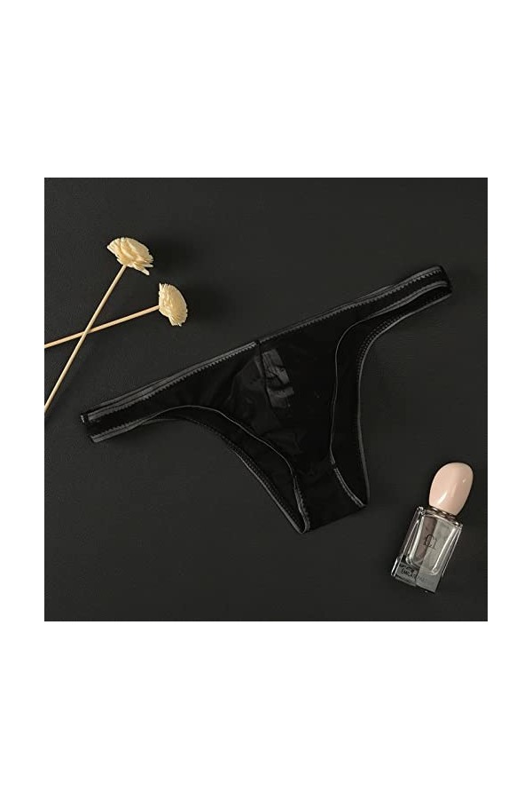 Générique String Homme Sexy Hot Dentelle Slips Boxer String Transparent pour Homme en Maille Fine sous-vêtement Sexy Amusant 