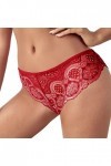KEIZHUONIQIU en T String Ficelle Tanga pour Femme en Sexy Slips Respirant Crochet Dentelle Culottes Taille Basse Couleur Uni 