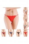 KEIZHUONIQIU String Tanga pour Femmes Sexy Slip Simple en Dentelle Culotte Stretch Couleur Uni sous Vetement Souvetements Cro