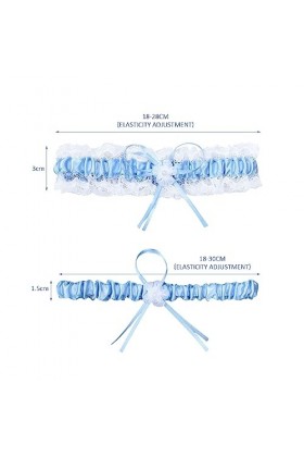1 paire de jarretières, jarretières de mariage, jarretières avec nœud en dentelle, jarretières de mariée, accessoires de mari