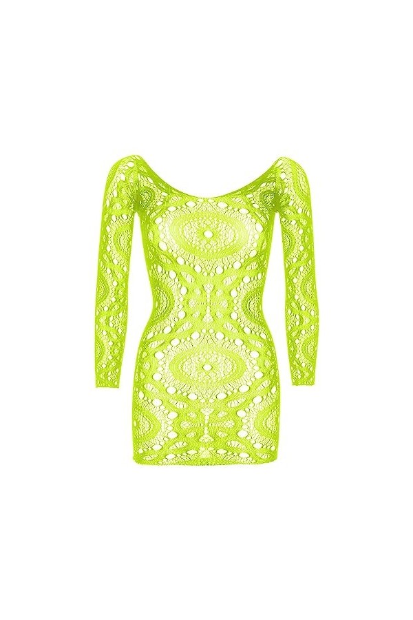 liaddkv Sous-vêtements sexy et séduisants en résille de pêche évidé avec robe fessière, cadeaux sexy pour, a, A