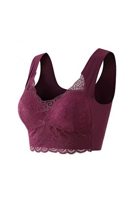 Soutien-gorge en dentelle grande taille pour femme - Soutien-gorge sexy - Grand soutien-gorge tubulaire - Soutien-gorge push-