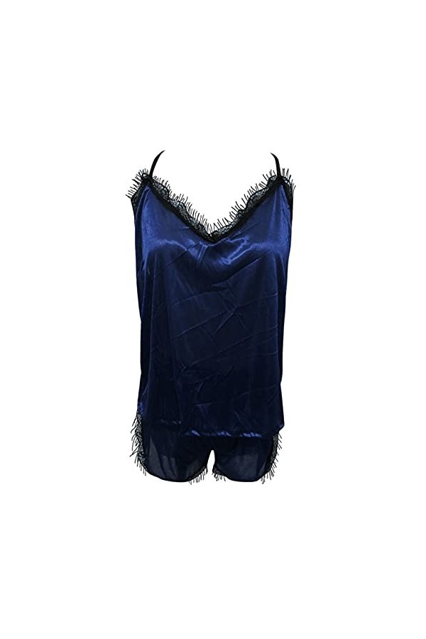 HANXIULIN Pyjama Sexy pour Dames Chemise de Nuit Grande Taille Sexy Culotte de Nuit Chemise de Nuit en déshabillé pour la Sai