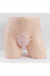 Générique Lingerie Sexy Femme Personnalité Simple pour Homme Sexy Mini String Open Mouth Underwear T Pants Robe De Beige, On
