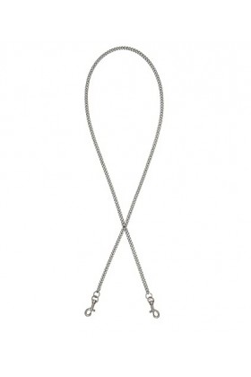 Liebeskind Berlin Sangle 5, Bretelles Longues Femme, Argent Noir, Long HxBxT 0cm x 0.9cm x 110cm 