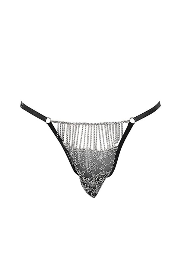 Générique Lingerie Homme Sexy Hot Mens Sexy Lingerie Européenne Et Chaîne Dentelle Ajourée Mens String Goût sous-Vêtements Pa