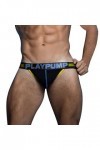 FGUUTYM Sous-vêtements dété pour homme sexy taille basse en coton avec épissure de culottes respirantes et souples, jaune, L