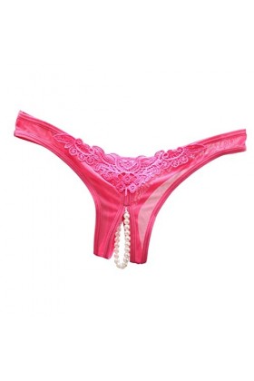 KEIZHUONIQIU String Pantalons et T-Back Tangas pour Femmes Sexy Slips Simple Dentelle Patchwork Culottes Creux Out sans Coutu