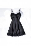 MNRIUOCII Robe de nuit sexy en dentelle pour femme, Noir , M