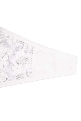 LDadgf Culotte en dentelle pour femme - Taille basse - Sexy - Respirant - Lingerie sexy, Blanc., M