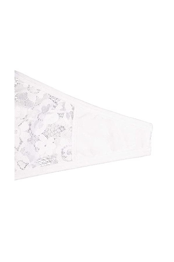 LDadgf Culotte en dentelle pour femme - Taille basse - Sexy - Respirant - Lingerie sexy, Blanc., M