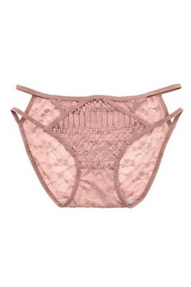 LDadgf Culotte pour femme en dentelle crochetée à lacets Sexy Sexy Jeu de rôle Sous-vêtements Sous-vêtements Homme Noir, Rose