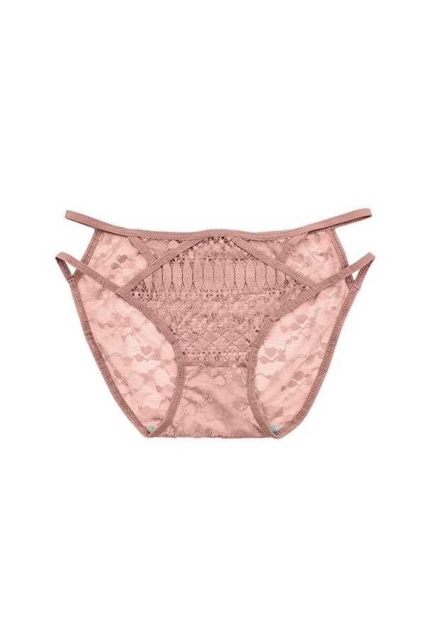 LDadgf Culotte pour femme en dentelle crochetée à lacets Sexy Sexy Jeu de rôle Sous-vêtements Sous-vêtements Homme Noir, Rose