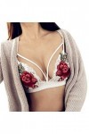 Générique Lingerie Sexy Solde Femmes Bandage Appliques Dentelle Bralette Bustier Crop Top Sheer Unpadded B Body Manches Longu
