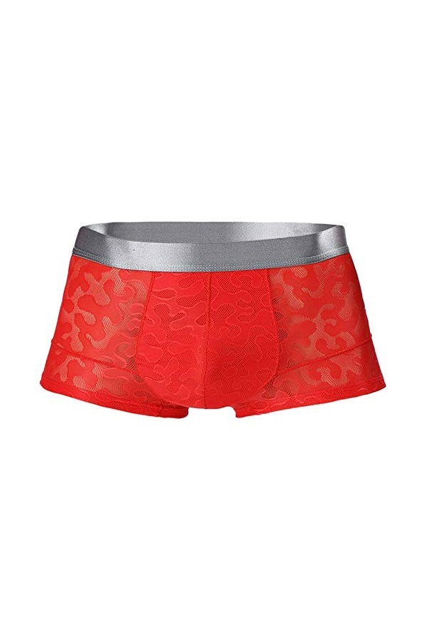 LANSKIRT Calecon Homme Confortable Slik Ice Briefs Boxer Pattern langle Plat Sexy des Hommes sous-vêtements pour Hommes Stri