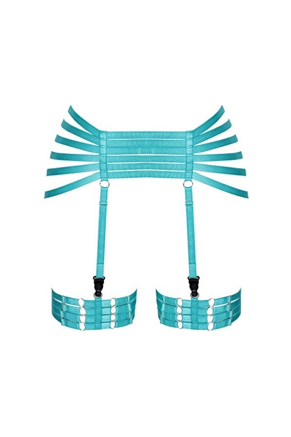 PETMHS Jarretelles de jambe pour femme - Ceinture réglable - Jambes - Cuisse - Bas jarretelles Punk Goth - Ceinture réglable 