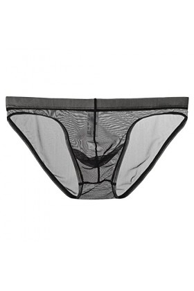 Générique String Homme Sexy Hot Dentelle Slips Boxer String Transparent pour Homme en Maille Fine sous-vêtement Sexy Amusant 