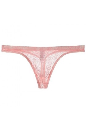 Générique String Homme Sexy Hot Dentelle Slips Boxer Mens Lace Transparent String Thin Sexy Underwear Seductive T Pants Mesh 