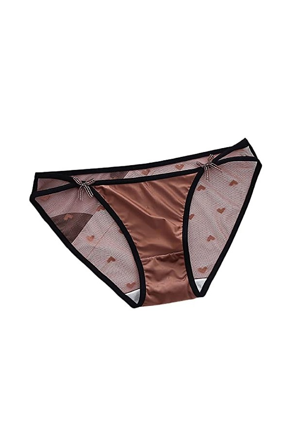 Culottes pour Femmes Mode féminine Sexy Taille Basse Culottes À Nœud Taille Basse Culotte sous Vetements Culottes Ouvertes Cu