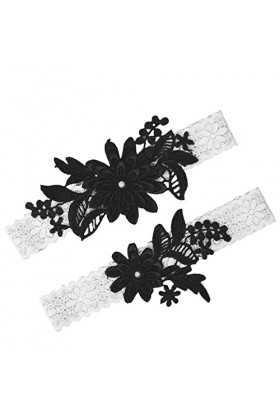 ereqeip Jarretière de Mariage Florale | Jarretière de mariée Fleur avec Poire,Jarretière de Mariage, jarretière de mariée en 