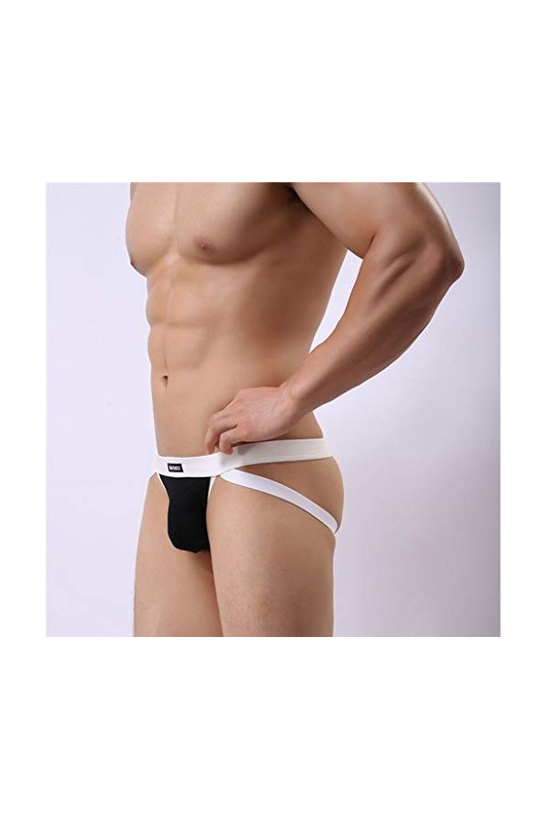 Générique String Homme Sexy Hot Dentelle Slips Boxer Slips Doux Sexy Color Knickers Slice Slice Shorts pour Hommes sous-vêtem