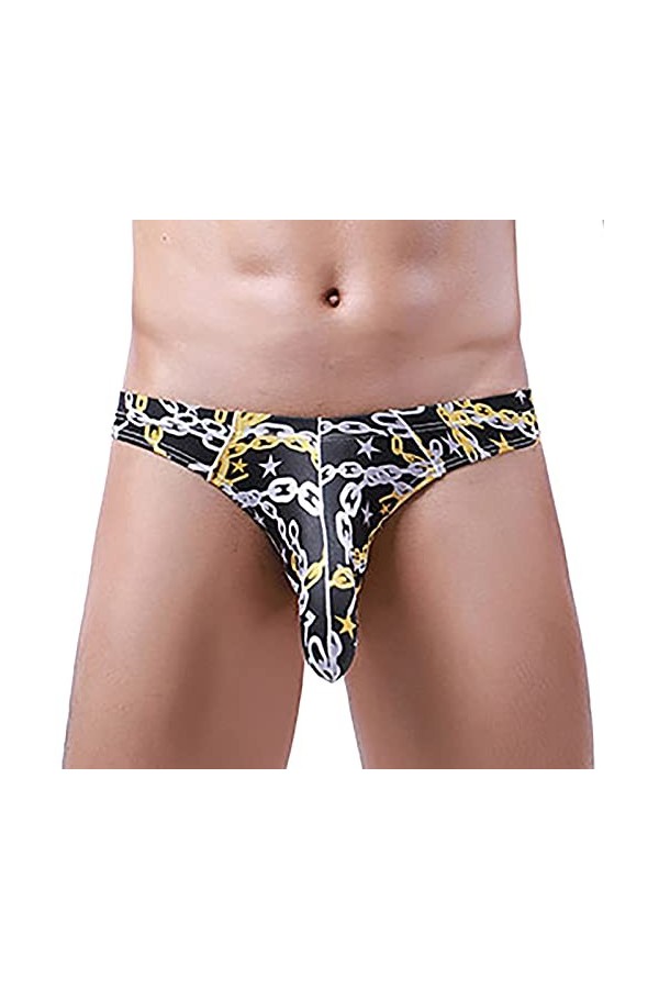 Sous-vêtement sexy pour homme - Pour homme, jaune, L