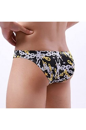 Sous-vêtement sexy pour homme - Pour homme, jaune, L