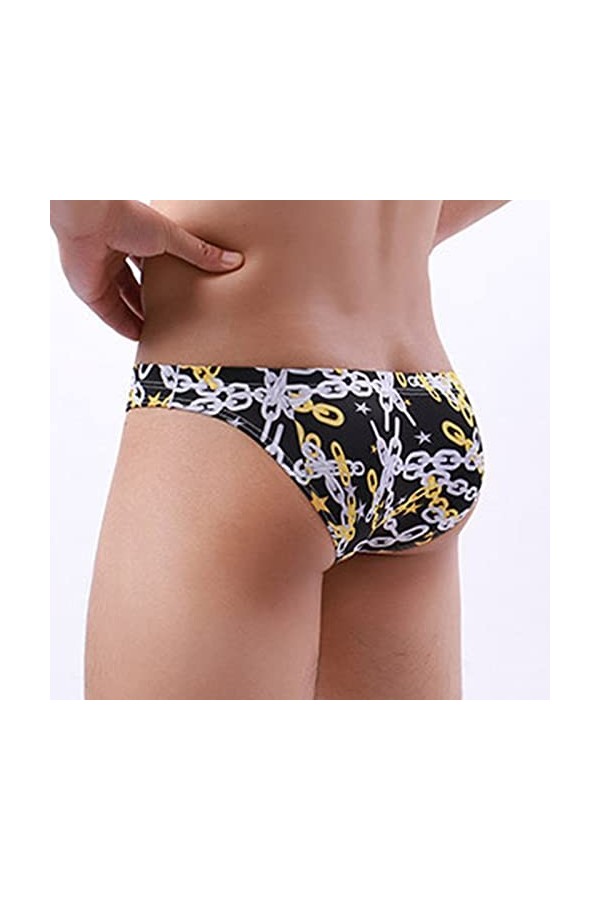 Sous-vêtement sexy pour homme - Pour homme, jaune, L