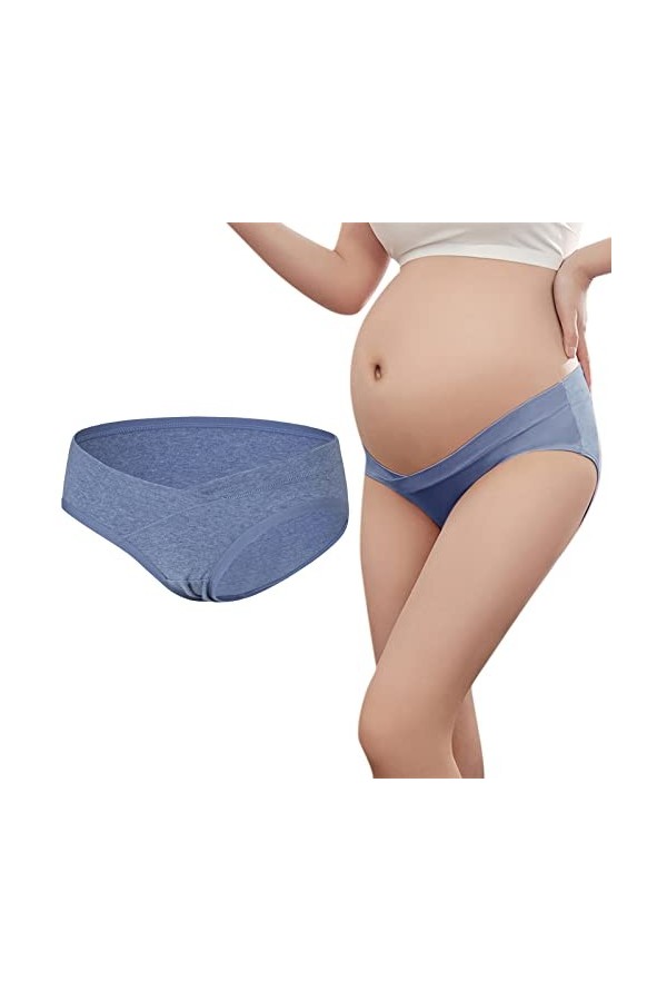 Shorts pour Femme Stretch Culotte en Pur Coton et Soie Slips Taille Haute Pantalons Triangle Couleur Unie String Coton Elegan