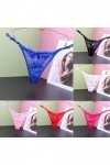 G-String Tangas Feminins Erothique Slip Respirant en Dentelle Culotte Stretch Élastique Lingerie de Coton Shorty