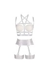 BBOHSS Femme Harnais de Corps Soutien-Gorge Punk Porte-Jarretelles élastique réglable Danse Gothique Carnaval Accessoires de 