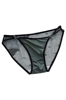 Culottes pour Femmes Mode féminine Sexy Taille Basse Culottes À Nœud Taille Basse Culotte sous Vetements Culottes Ouvertes Cu